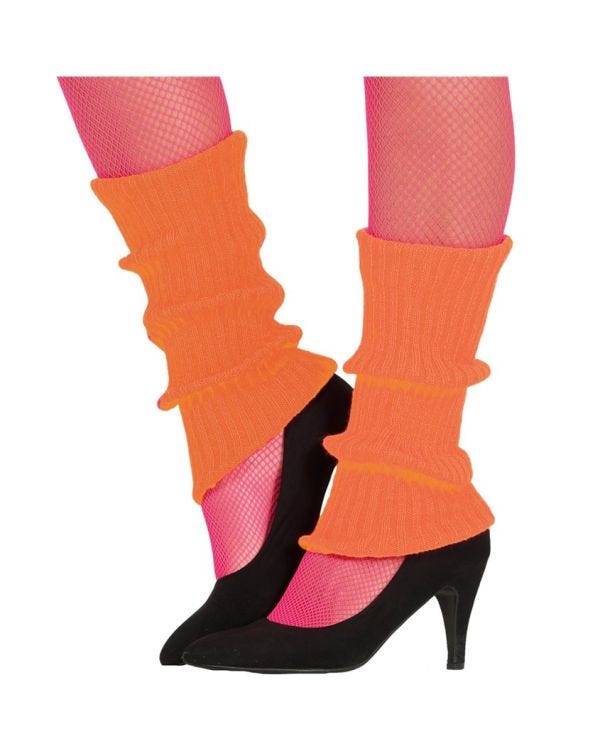 Neon Orange Leg Warmers