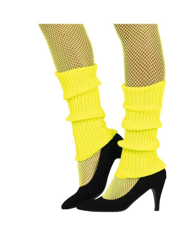 Neon Yellow Leg Warmers