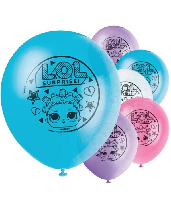 L.O.L Surprise Balloons - 12&quot; Latex (8pk)