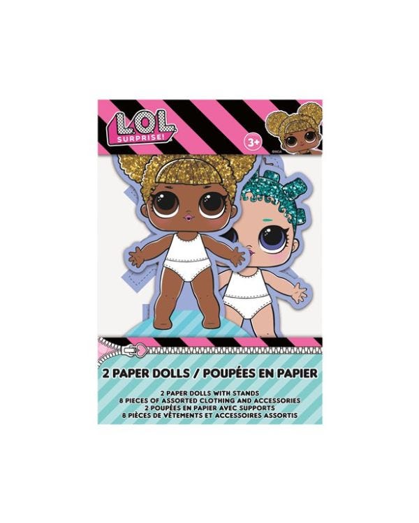 L.O.L Surprise Dress Up Paper Dolls (2pk)