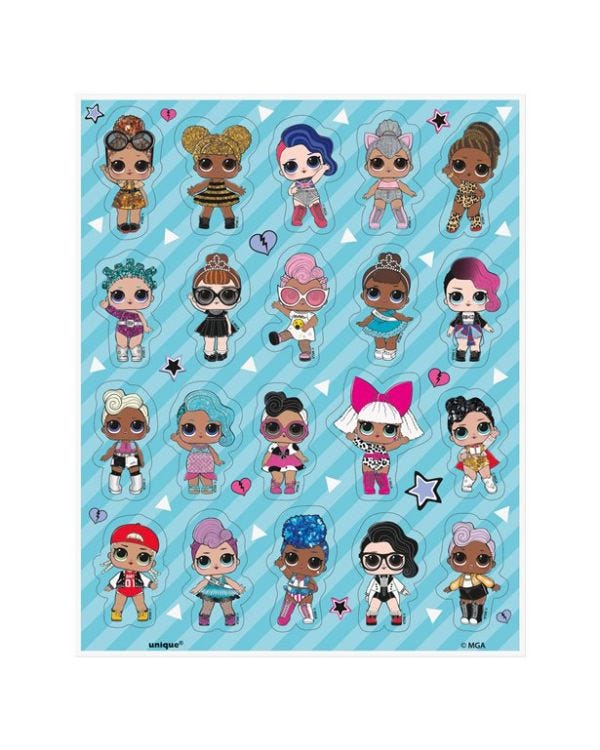 L.O.L Surprise Sticker Sheets (4pk)