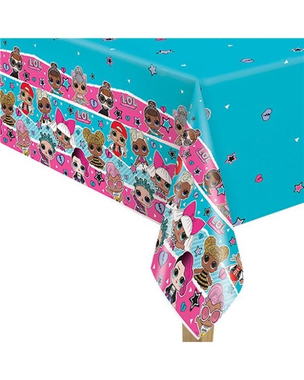 L.O.L Surprise Plastic Table Cover - 213cm x 137cm