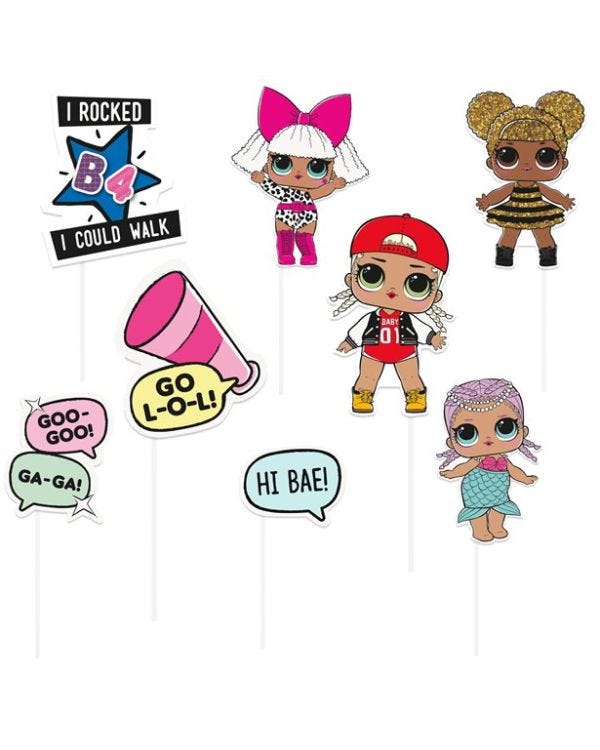 L.O.L Surprise Photo Booth Props (8pk)