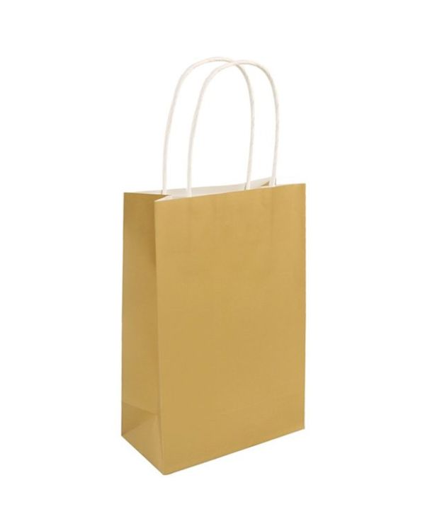 Gold Paper Party Bag - 21cm