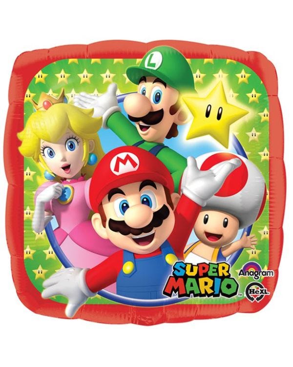 Super Mario Foil Balloon - 18&quot;