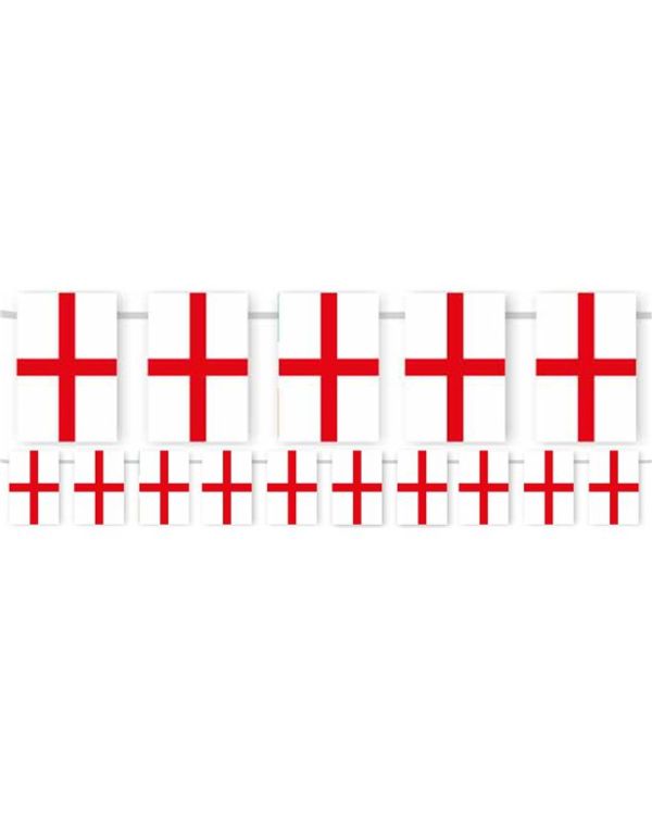 England Plastic Flag Bunting - 5m