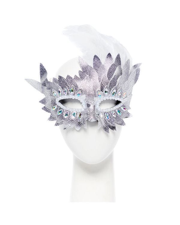 Silver Layered Masquerade Mask