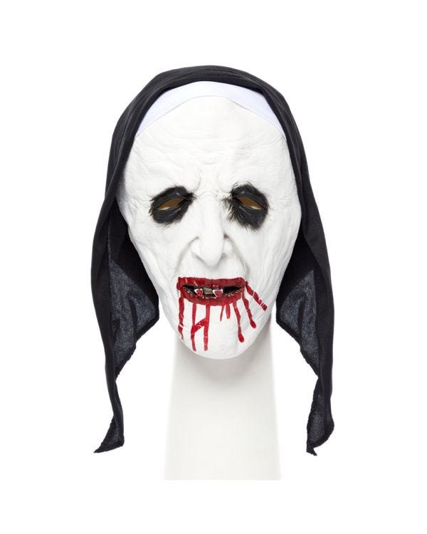 Nun Half Mask &amp; Headpiece
