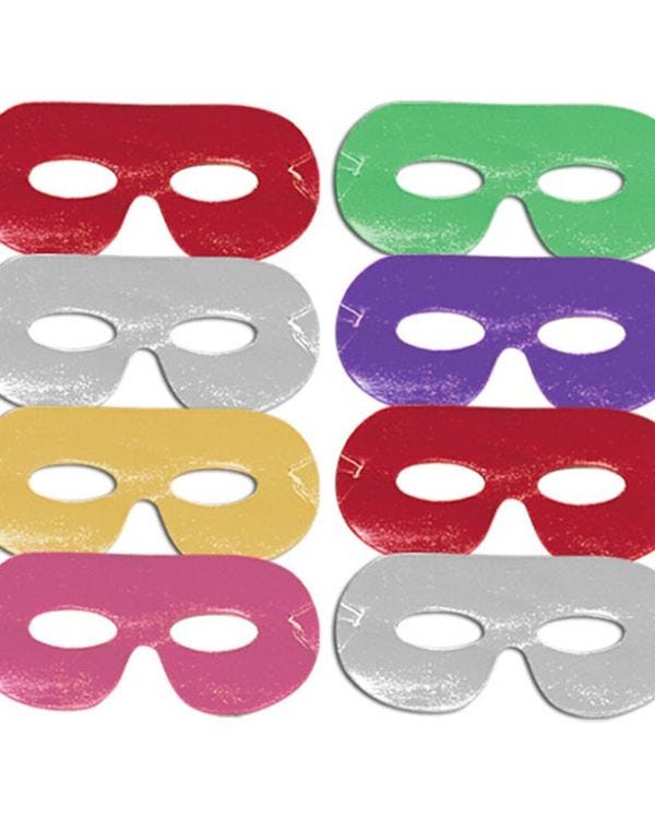 Card Eye Masks - Assorted (8pk)