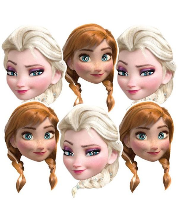 Disney Frozen Masks (6pk)