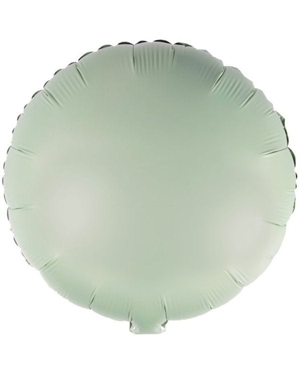 Silk Lustre Eucalyptus Round Foil - 18&quot;