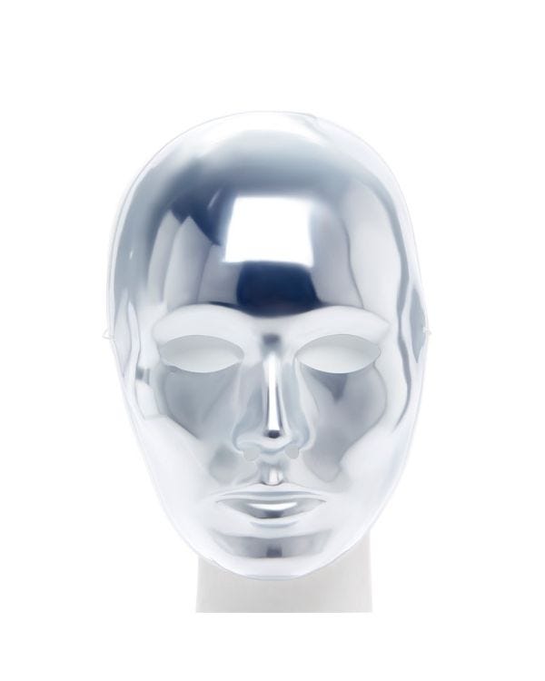 Silver Masquerade Face Mask