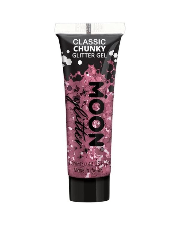Chunky Glitter Body Gel - Pink 12ml