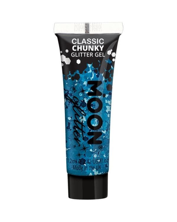 Chunky Glitter Body Gel - Blue 12ml