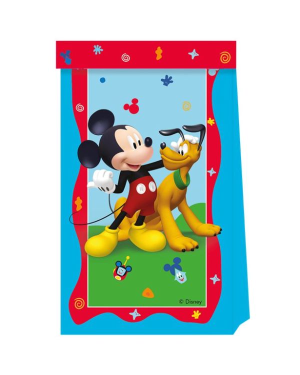 Mickey Rock The House Paper Bags (4pk)
