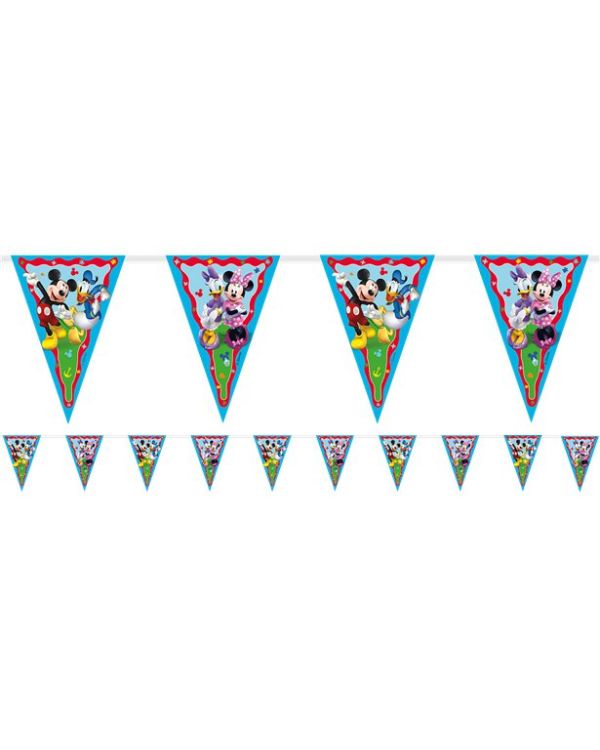 Mickey Rock The House Paper Flag Bunting - 2.3m