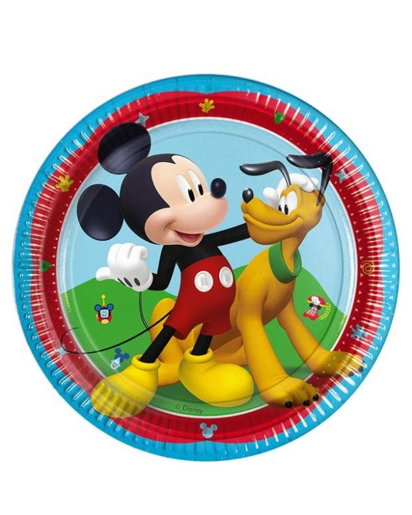 Mickey Rock The House Paper Plates - 23cm (8pk)