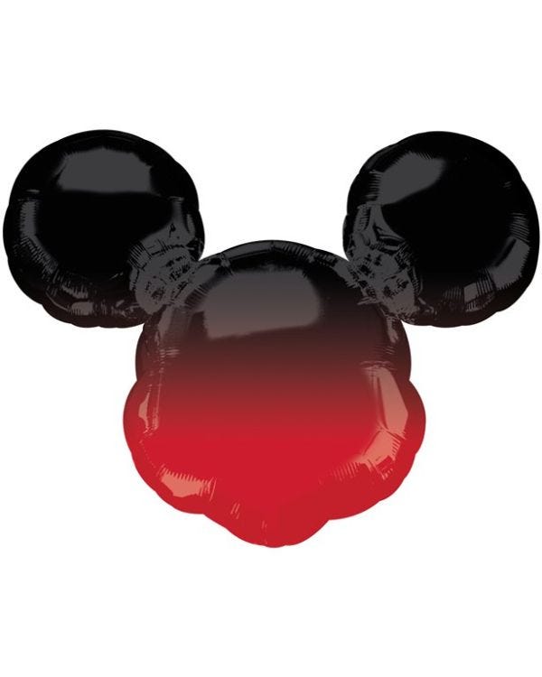 Mickey Ombre Head SuperShape Balloon - 27&quot; x 21&quot;