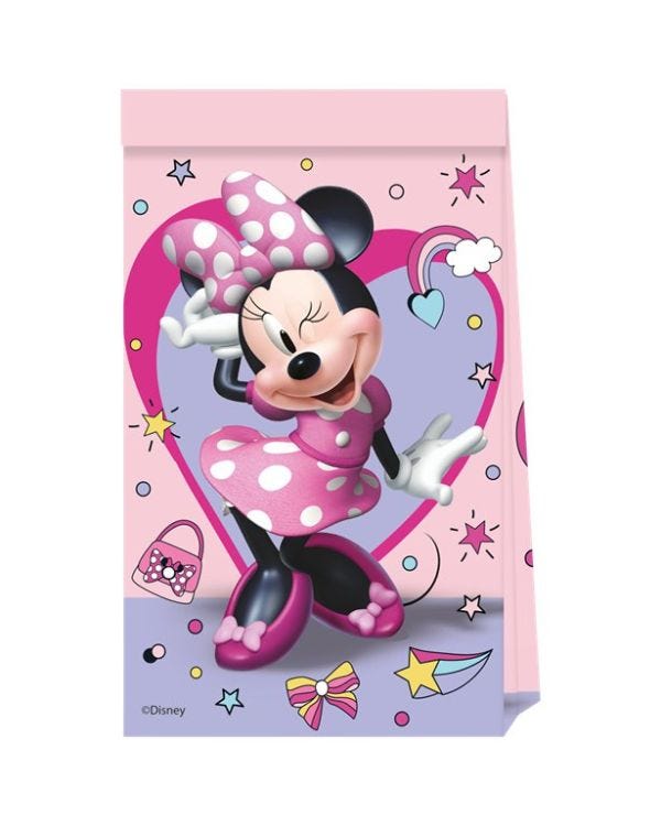 Minnie Mouse Junior Paper Bags (4pk)