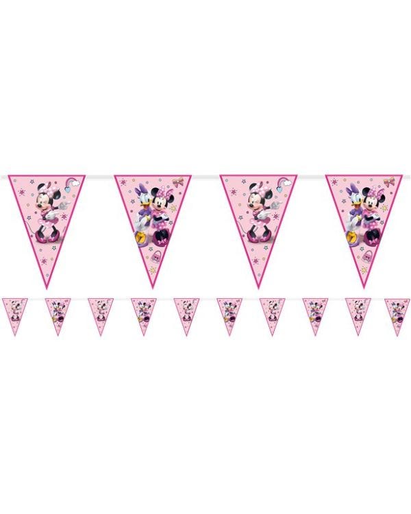 Minnie Mouse Junior Paper Flag Bunting - 2.3m