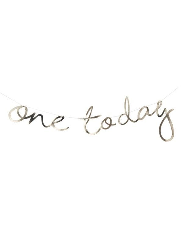 Pick &amp; Mix Pastel Gold &#039;One Today&#039; Banner - 1.5m