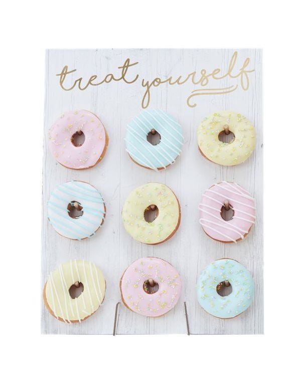 Pick &amp; Mix Pastel Treat Yourself Donut Wall