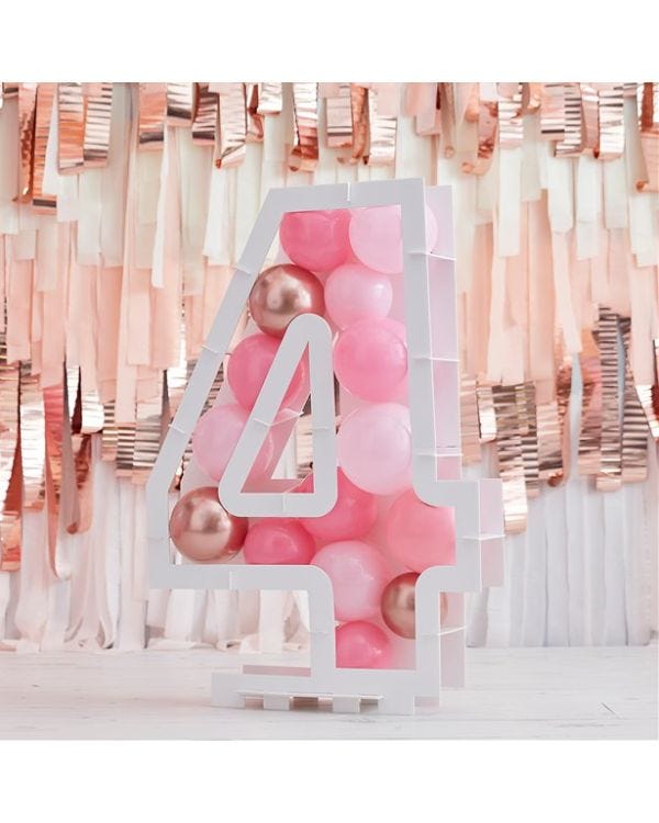 Balloon Mosaic Number Stand 4