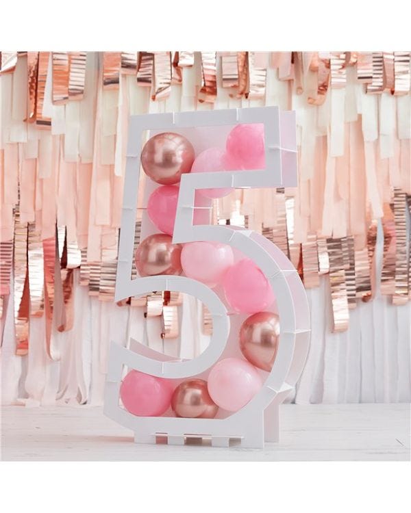 Balloon Mosaic Number Stand 5