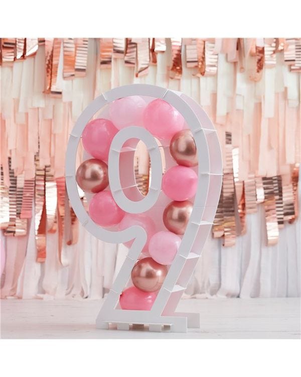 Balloon Mosaic Number Stand 9