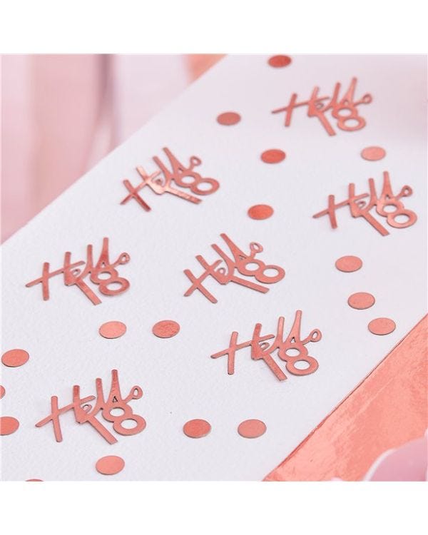 Mix It Up Rose Gold Hello 18 Birthday Confetti (13g pack)