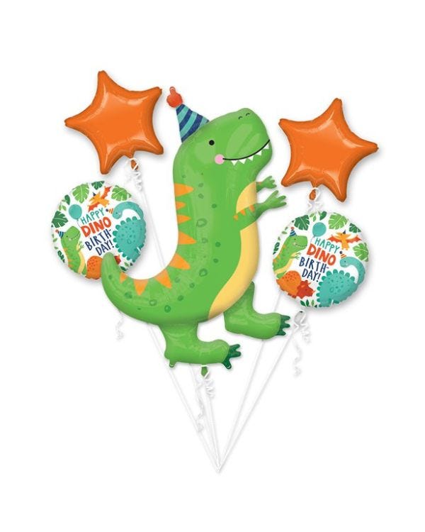 Dinosaur Balloon Bouquet - Assorted Foil - Kit