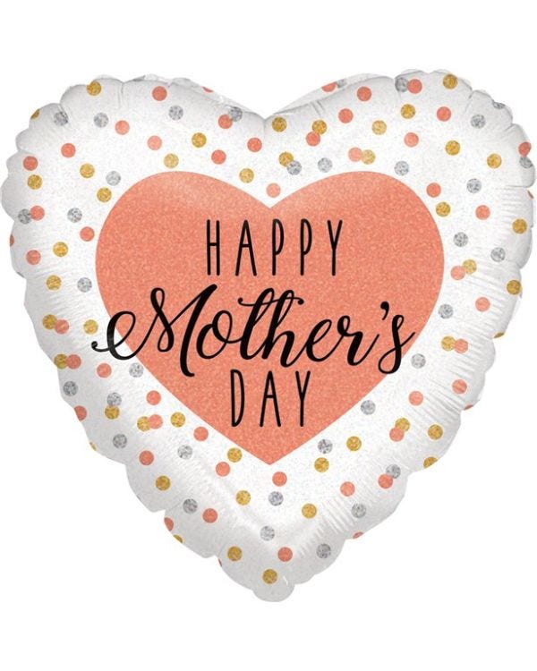 Rose Gold Glitter Mother&#039;s Day Balloon - 18&quot; Foil