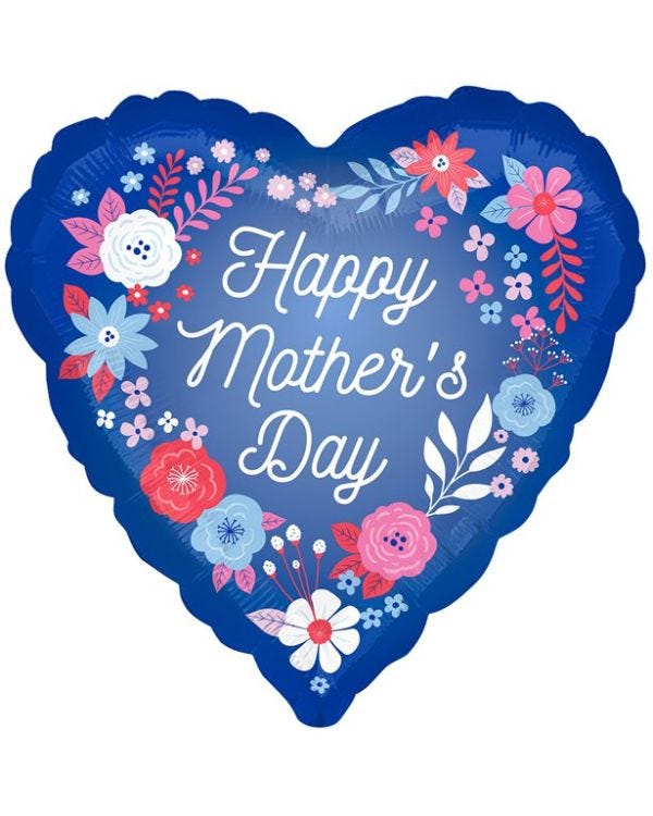 Artful Floral Mother&#039;s Day Balloon - 18&quot; Foil