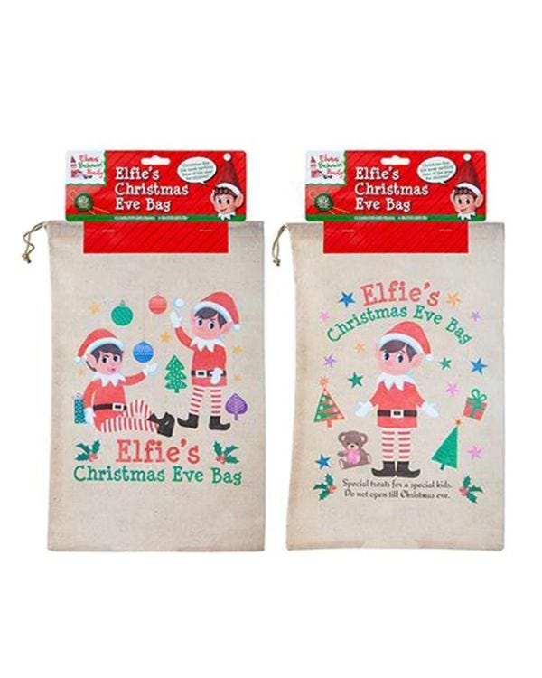 Naughty Elf Medium Christmas Eve Bag - 28.5cm x 43.5cm
