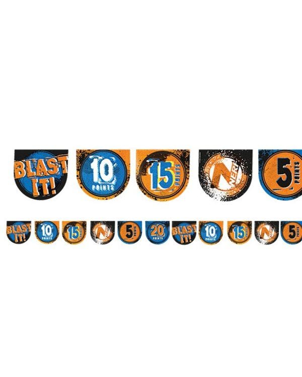 Nerf Party Pennant Banner - Dual Use - Banner or Target