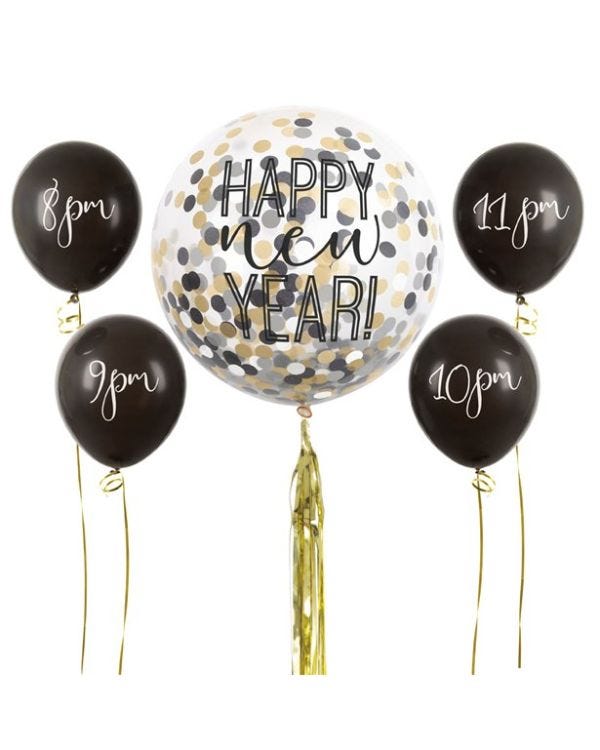 New Years Countdown Balloon Kit (5pk)