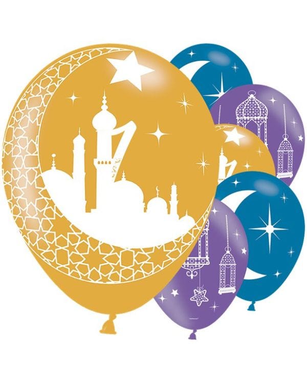 Opulent Eid Balloons - 11&#039;&#039;Latex (6pk)