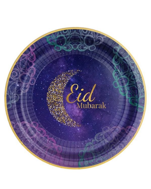 Opulent Eid Plates - 23cm (8pk)