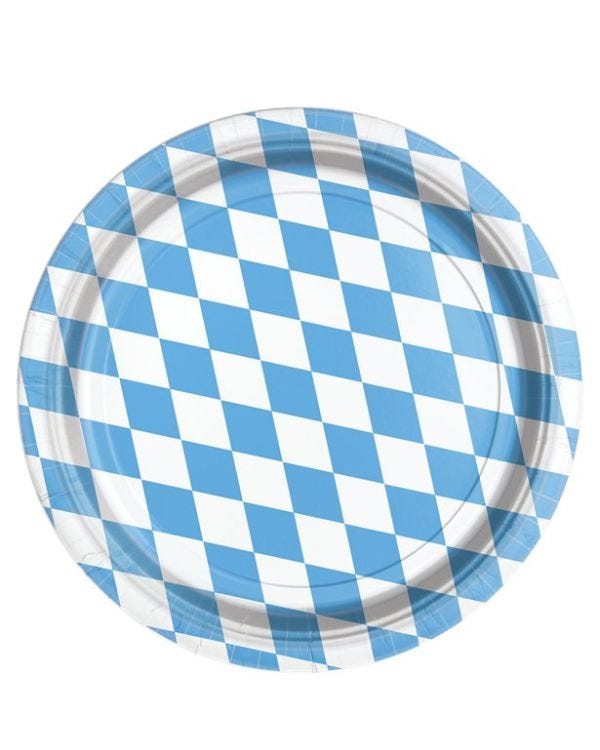 Oktoberfest Paper Plate - 23cm (8pk)