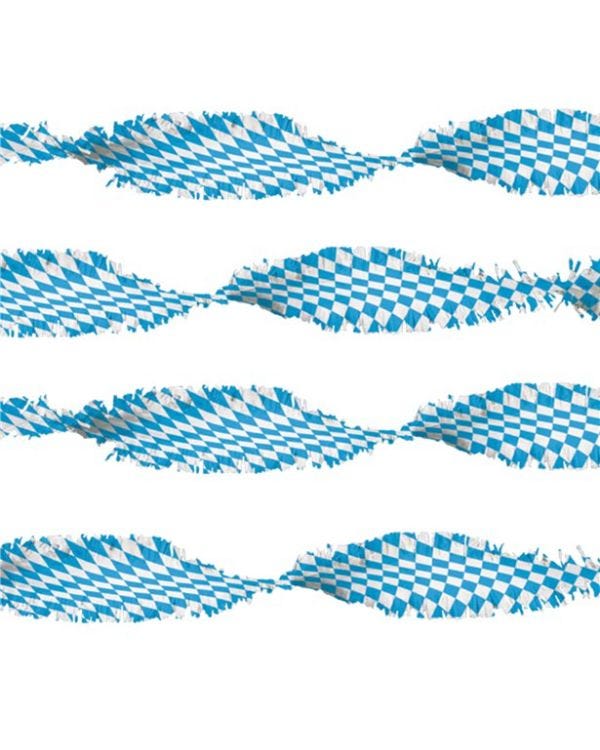 Oktoberfest Bavarian Crepe Streamer - 6m