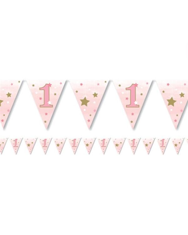 One Little Star Girl Paper Bunting