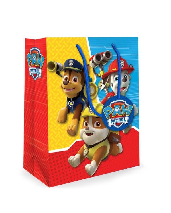 Paw Patrol Medium Gift Bag - 26cm x 33cm