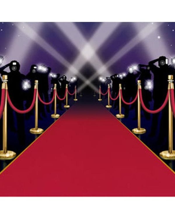 Red Carpet Instant Mural - 5ft x 6ft