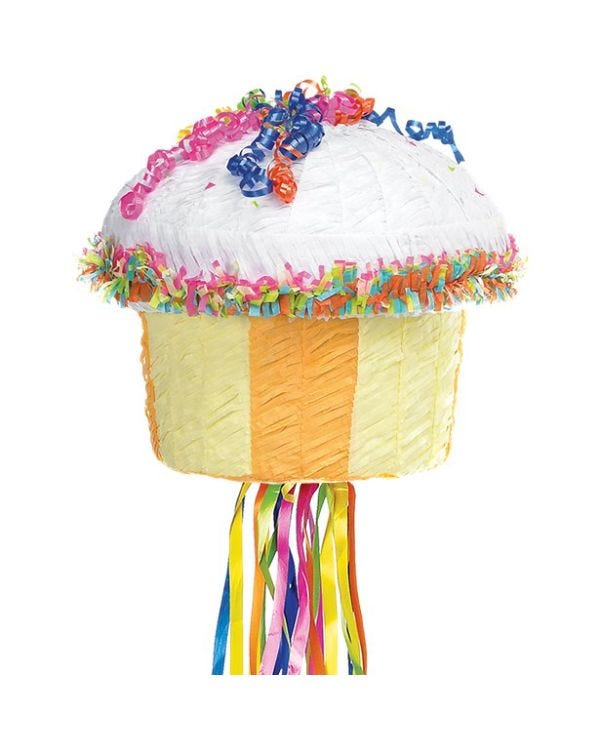 Cupcake Pull Piñata - 30cm x 30cm