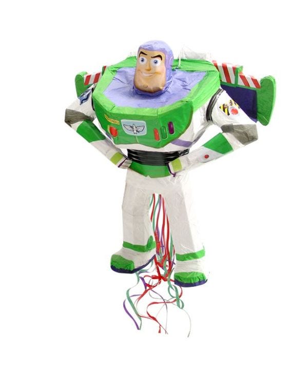 Buzz Lightyear Pull Piñata - 50cm x 40cm