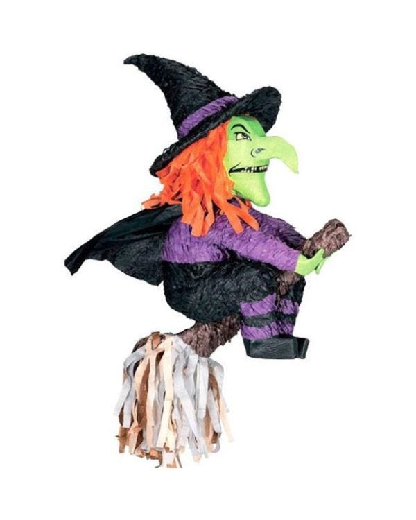 Halloween Witch Piñata - 56cm x 37cm