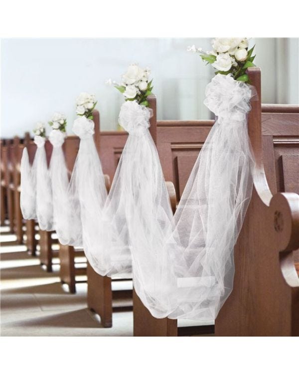 White Tulle Spool - 15cm x 59m