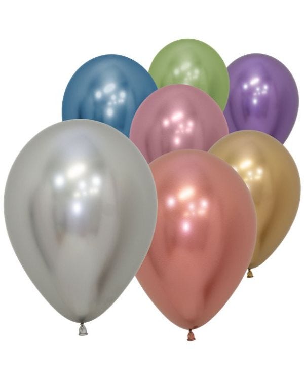 Assorted Reflex Balloons - 5&quot; Latex (50pk)