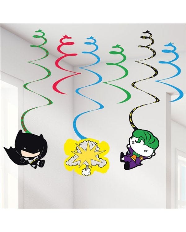 Batman &amp; Joker Swirl Decorations (6pk)