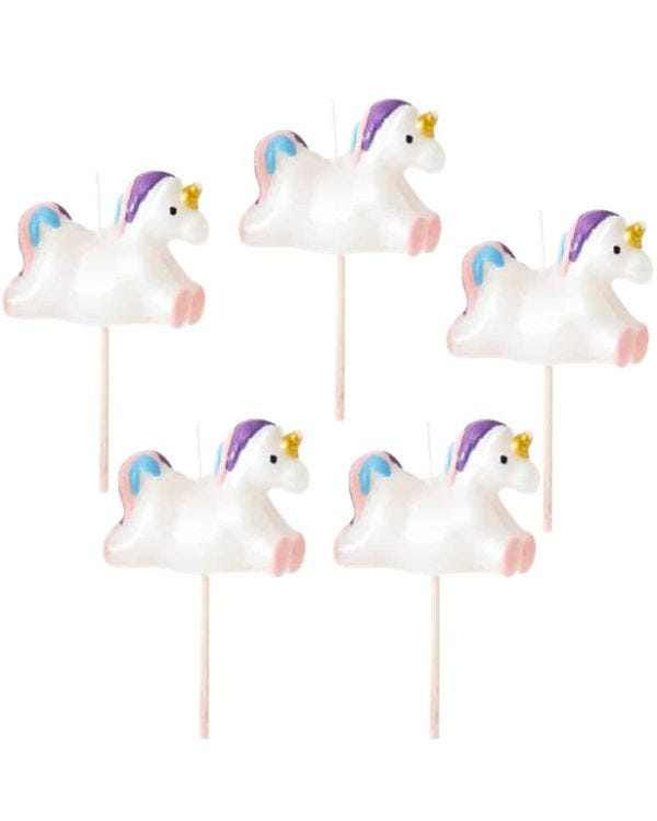 Unicorn Candles (5pk)